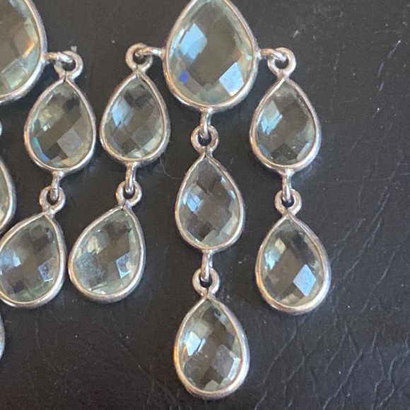 Peridot Gem Stone Chandelier Earrings - Picture 2 of 5